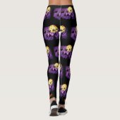 Leggings Pleine lune de chat noir Joyeux Halloween Leggels (Dos)
