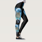 Leggings Pleine lune de loup de bois gris (Droite)
