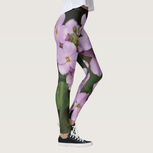 Leggings Plhox floral mauve (Droite)