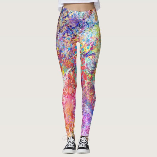 Leggings Pluie de couleurs (Devant)