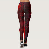 Leggings Pluie rouge pointillé (Dos)