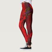 Leggings Pluie rouge pointillé (Gauche)