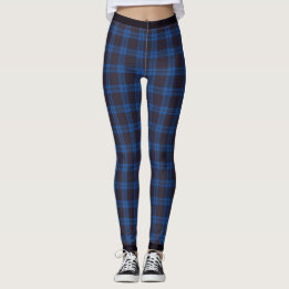 Leggings Plum foncé Tartan Plaid