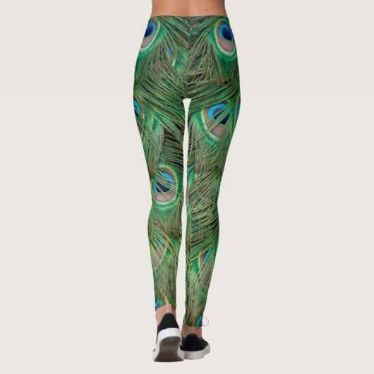 Leggings Plumage de paon (Dos)
