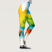 Leggings Plume primaire - aquarelles (Droite)