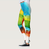 Leggings Plume primaire - aquarelles (Gauche)