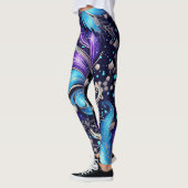 Leggings Plumes bleues (Gauche)