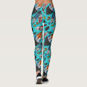 Leggings Plumes colorées (Dos)