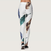 Leggings Plumes colorées Texture tribale (Dos)