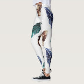 Leggings Plumes colorées Texture tribale (Gauche)