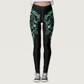 Leggings Plumes d'ange colorées    (Devant)