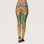 Leggings Plumes de paon (Dos)