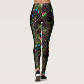 Leggings plumes de paon (Dos)