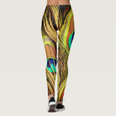 Leggings Plumes de paon 2 (Dos)