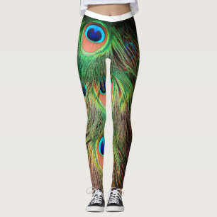 Leggings Plumes de paon 3