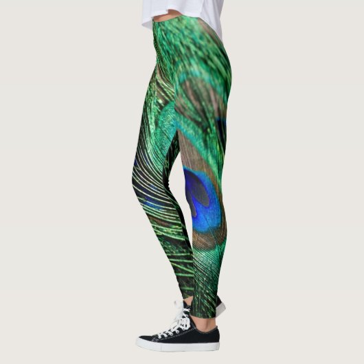 Leggings Plumes de paon Lucky (Gauche)