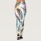 Leggings Plumes de paquetage (Dos)
