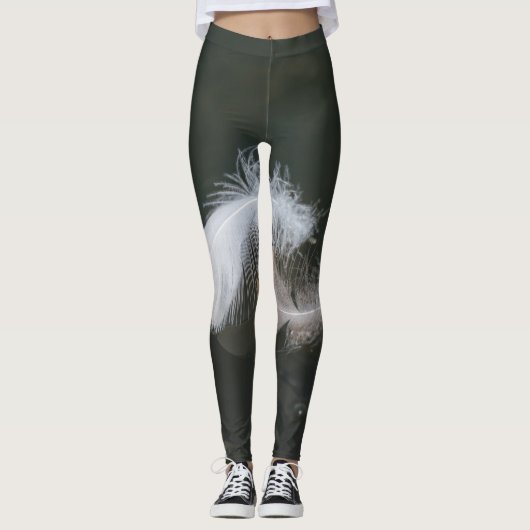 Leggings Plumes d'oie flottantes (Devant)