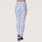 Leggings Plumes d'oiseau bleu (Dos)