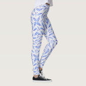 Leggings Plumes d'oiseau bleu (Droite)