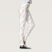 Leggings Plumes d'or rose (Droite)