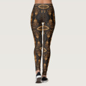 Leggings Plumes et engrenages Steampunk (Dos)
