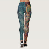 Leggings Plumes et fleurs de Bohême (Dos)