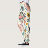 Leggings Plumes et fleurs de Bohême (Gauche)
