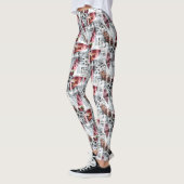 Leggings Plumes, ethniques. (Gauche)