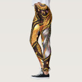 Leggings Plumes luxueuses Abstraites (Gauche)