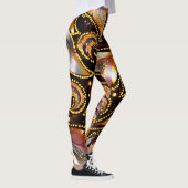 Leggings Plumes luxueuses Abstraites (Droite)