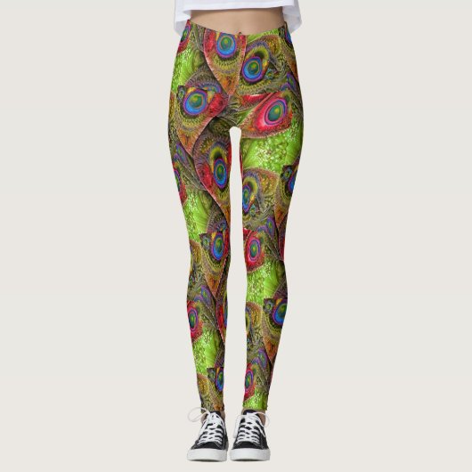 Leggings Plumes Paisley2 (Devant)