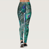 Leggings Plumes Peacock de luxe (Dos)