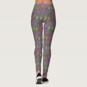 Leggings Plumes Peacock Tinsel de Noël (Dos)