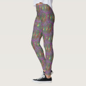 Leggings Plumes Peacock Tinsel de Noël (Gauche)