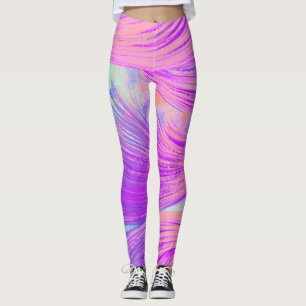 Leggings Plumes Phoenix abstraites