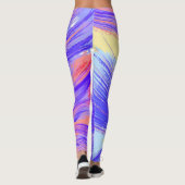 Leggings Plumes Phoenix abstraites (Dos)