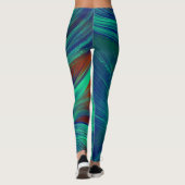 Leggings Plumes Phoenix abstraites (Dos)