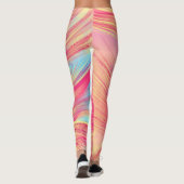 Leggings Plumes Phoenix abstraites (Dos)