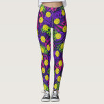 Leggings Plumes Posters de animaux colorées Fun Pickleball<br><div class="desc">Prenez votre jeu dans un cran avec ces leggings de pickleball amusants avec des boulettes jaunes dressées contre un arrière - plan de posters de animaux et de plumes.  Idéal pour jouer au rec quotidien,  jouer au tournoi ou simplement courir autour de la ville.</div>