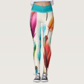 Leggings Plumes tape-à-l'œil (Devant)