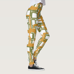 Leggings Plus D'Ouverture Des Rectangles Modernes Du Milieu