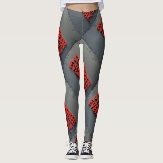 Leggings Plus fort chaque jour (Devant)