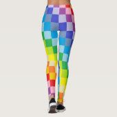 Leggings Plus large arc-en-ciel carré de spectre (Dos)