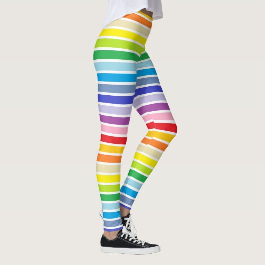 Leggings Plus larges rayures d'arc-en-ciel de spectre (Droite)