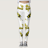 Leggings Plus petite, vous êtes les abeilles, les genoux et (Devant)