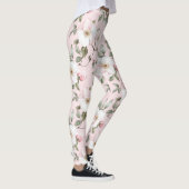Leggings Plutôt Rose Blanc Floral (Droite)