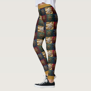 Leggings Pneus d'or sur l'image Velvet