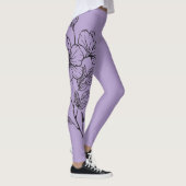 Leggings Pochoir de fleur (Droite)