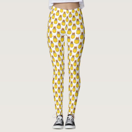 Leggings Pocket Pet Cat Motif (Devant)